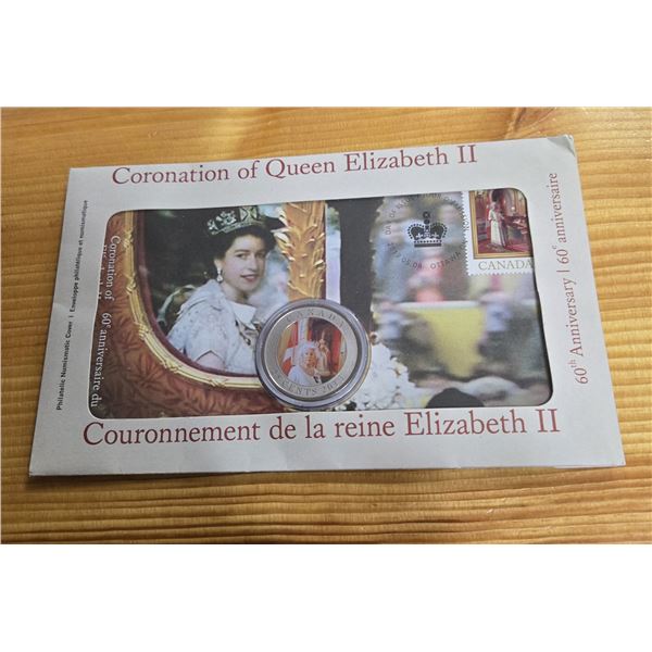 Canada Post 60th Anniversary of “Coronation of Queen Elizabeth II Coin