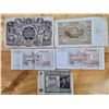 Image 2 : Lot of Five Older European Banknotes