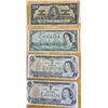 Image 5 : Lot of Fourteen Older Canadian Banknotes