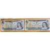 Image 7 : Lot of Fourteen Older Canadian Banknotes