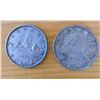 Image 1 : Two Canadian Silver Dollars
