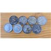 Image 2 : Eight Canadian Silver Quarters