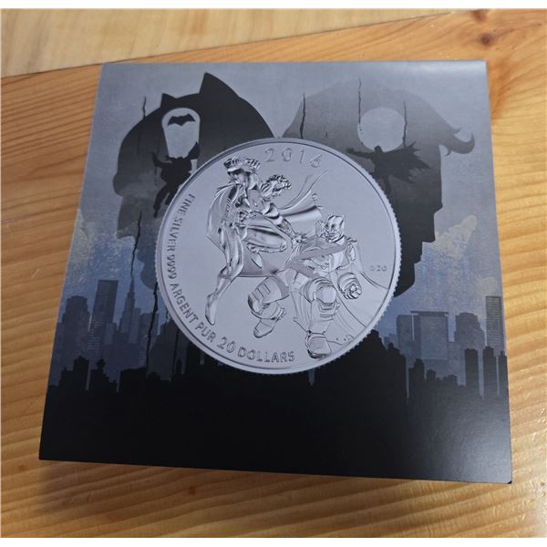 RCM 2016 Fine Silver “Batman Verses Superman” Coin