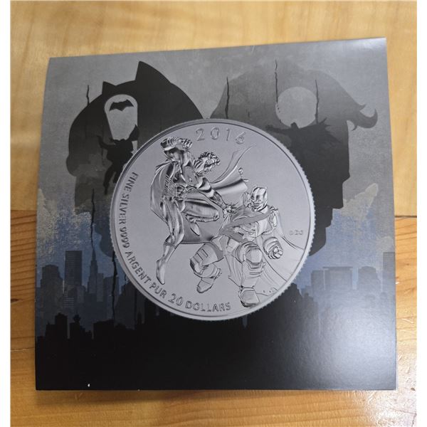 RCM 2016 Fine Silver “Batman Verses Superman” Coin