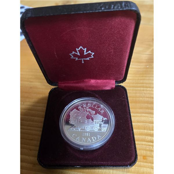RCM 1981 .500 Silver “Transcontinental Railroad” Coin