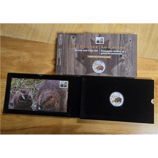 RCM 2014 “The Beaver” Stamp and Coin Set