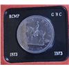Image 1 : RCM 1973 Silver RCMP Commemorative Coin.