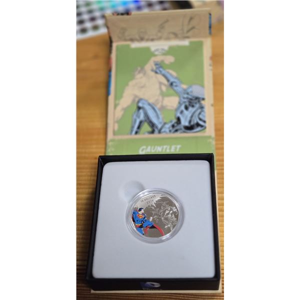 RCM 2015 Fine Silver “DC Comics Originals: Gauntlet” Colored Coin.