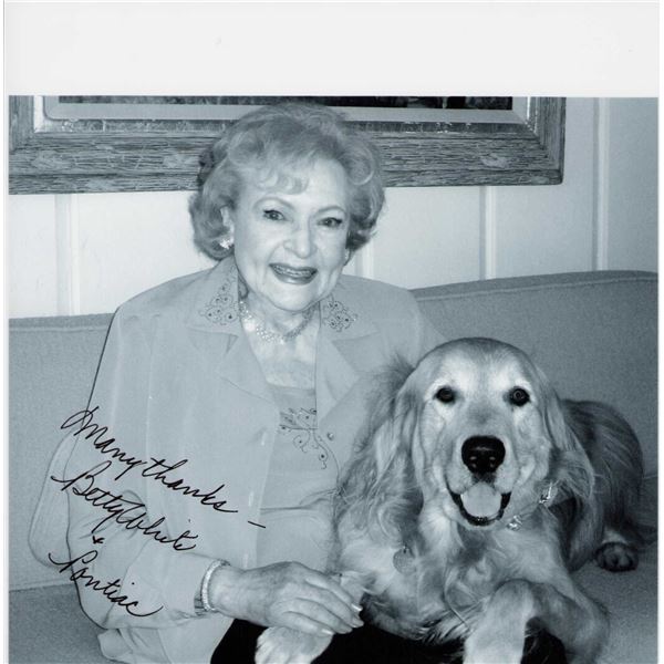 Betty White signed photo
