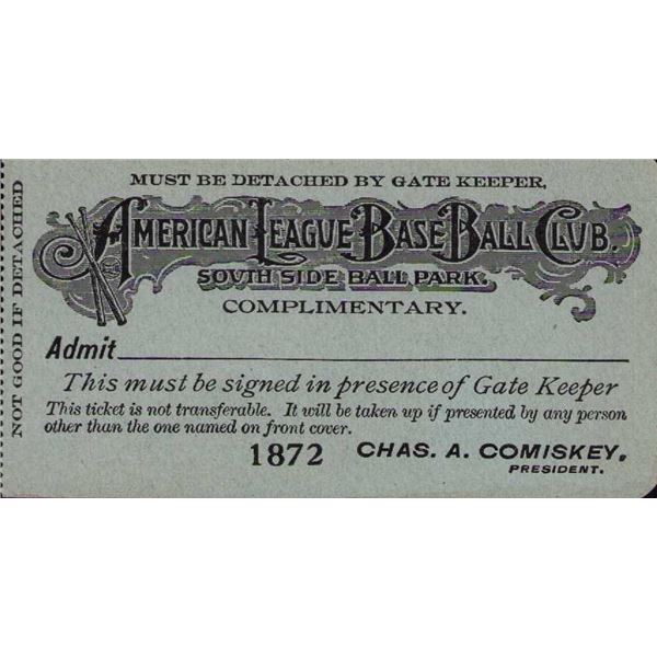 American League Rare Vintage ticket