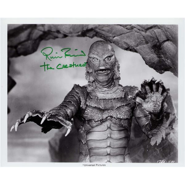 Ricou Browning signed photo Creature of Black Lagoon
