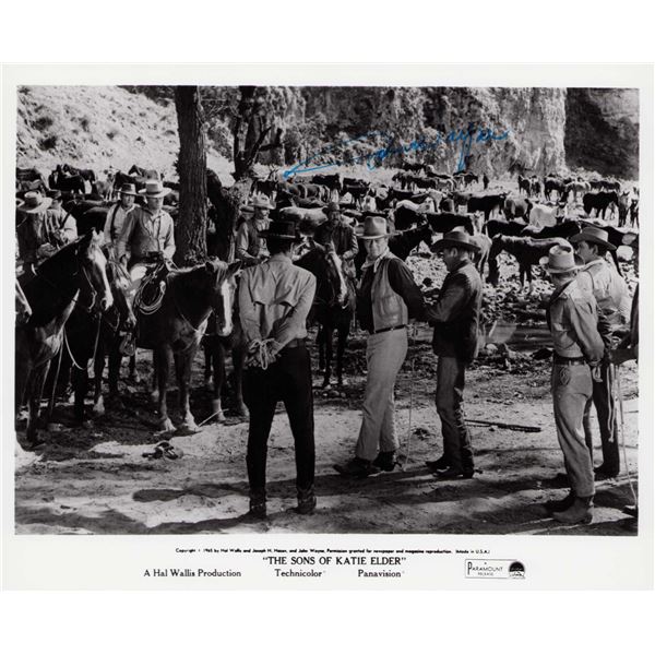 John Wayne signed vintage photo