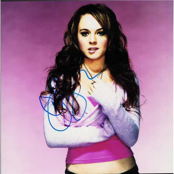 Lindsay Lohan signed photo sexy