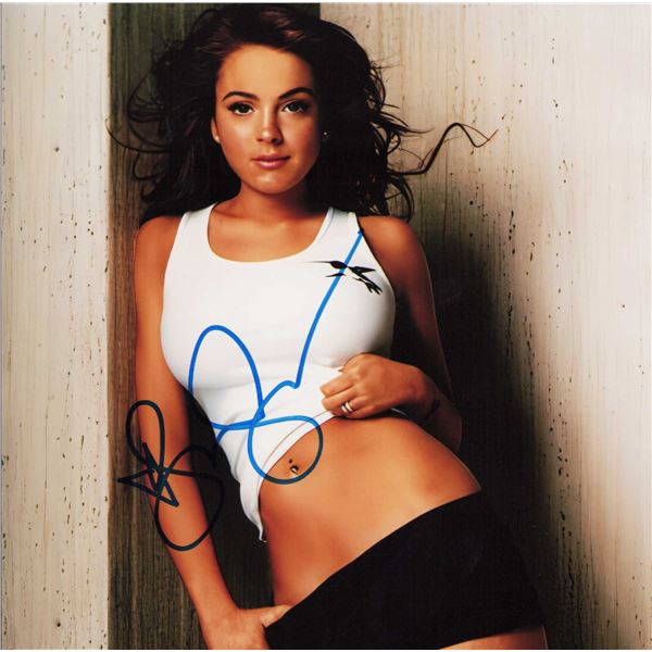 Lindsay Lohan signed photo sexy