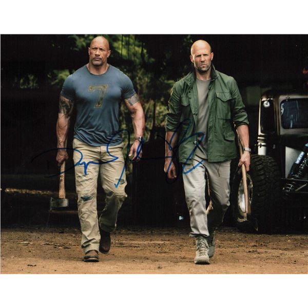 Dwayne Johnson/Jason Statham signed photo