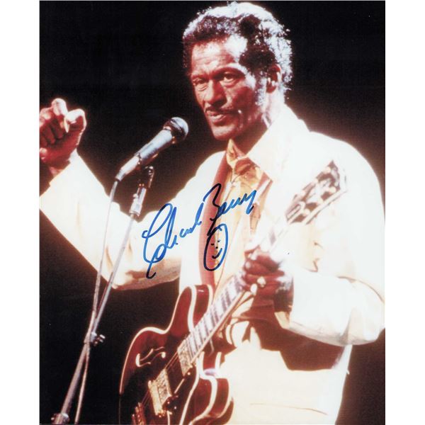 Chuck Berry signed photo