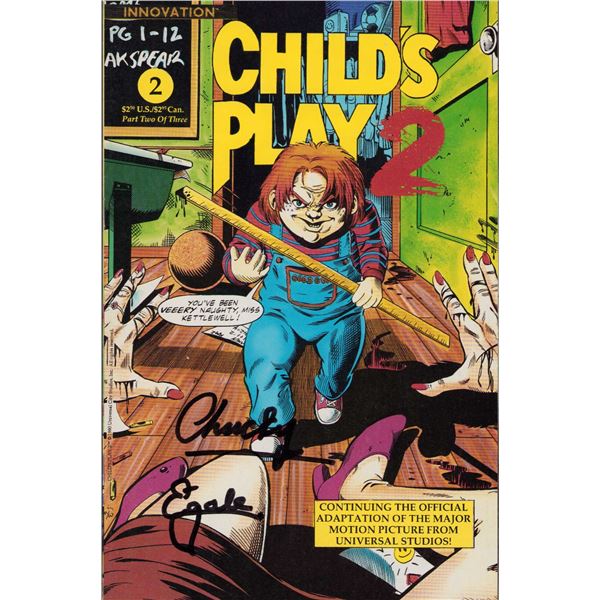 Ed Gale signed Chucky magazine