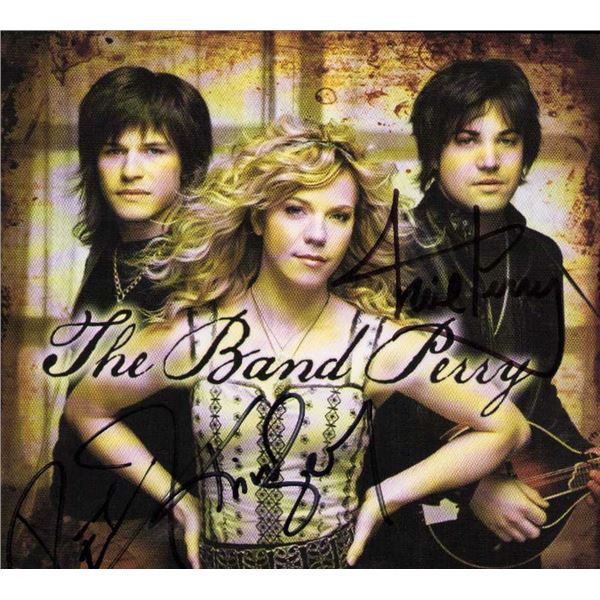 The Band Perry signed CD cover
