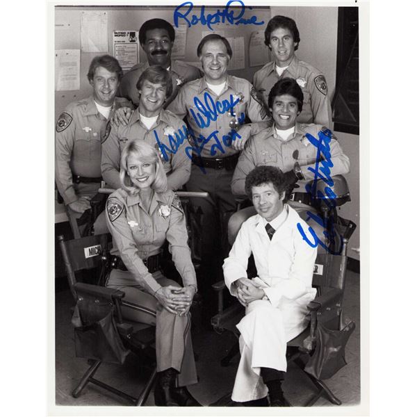 CHIPS cast signed photo