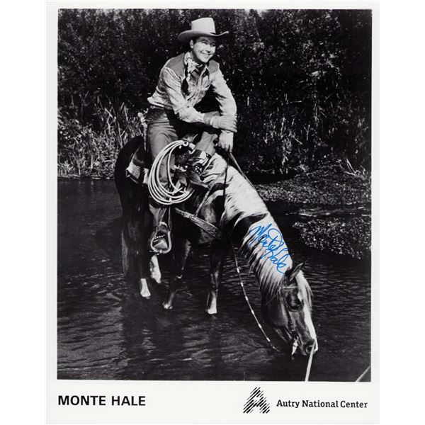 Monte Hale signed photo Western