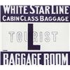 Image 1 : Titanic prop baggage label