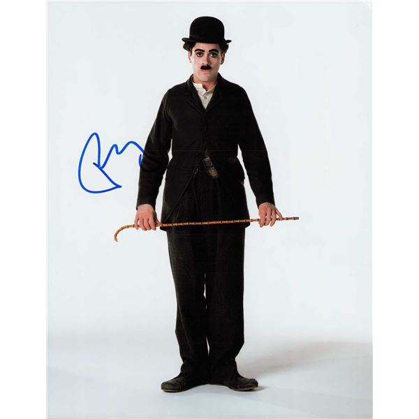 Robert Downey Jr signed photo Chaplin