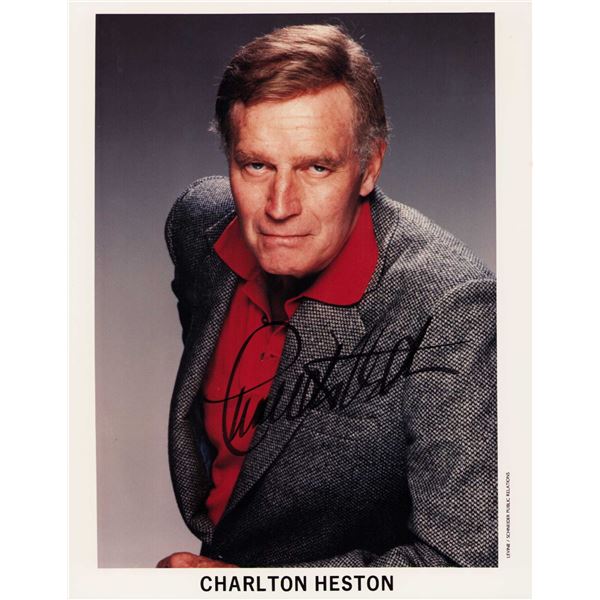 Charleton Heston signed photo