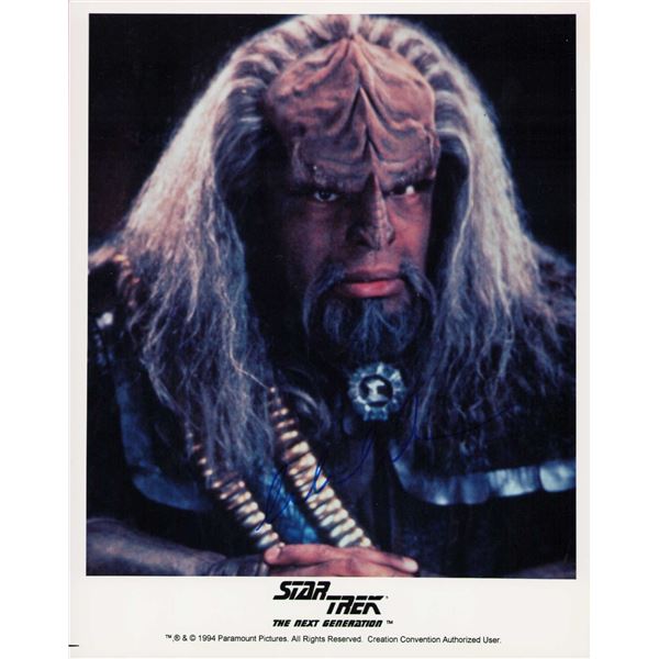Michael Dorn signed photo Star Trek