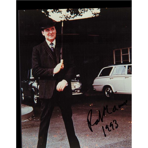 Patrick Macnee signed photo