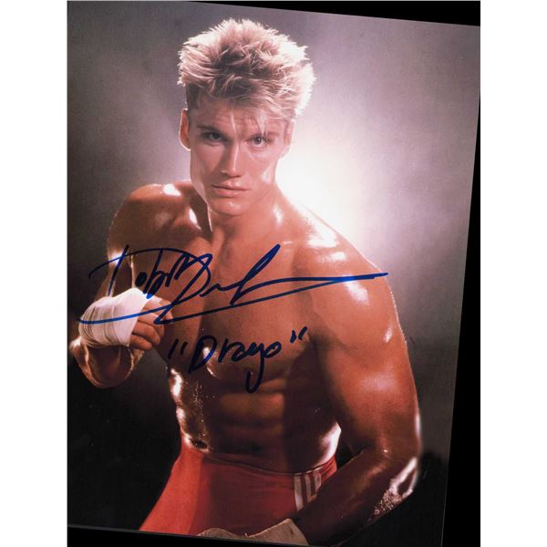 Dolph Lundgren signed photo Rocky