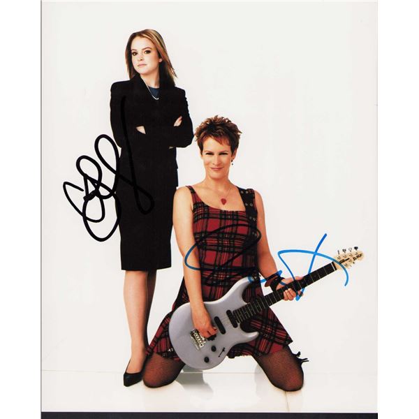 Jamie Lee Curtis/Lindsay Lohan signed photo Freaky Friday