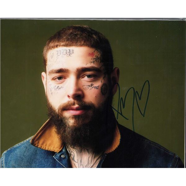 Post Malone signed photo