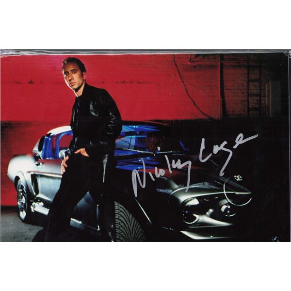 Nicolas Cage signed photo