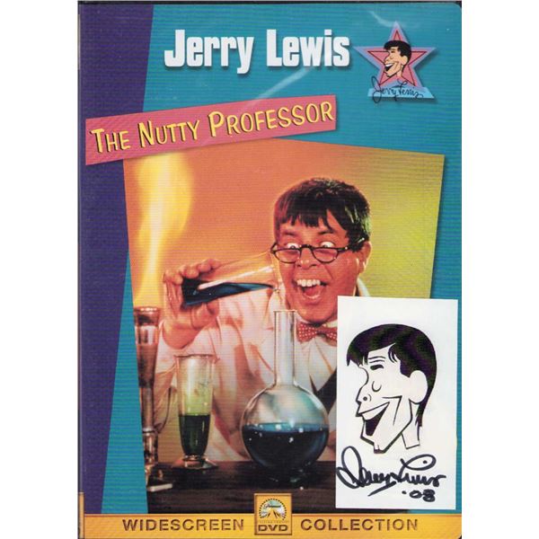 Jerry Lewis signed DVD Nutty Professor