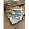 Image 1 : Approx 12' double sided gondola shelving