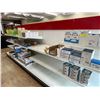 Image 3 : Approx 12' double sided gondola shelving w/extra shelves in back - contents not included)