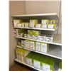 Image 2 : Approx 24' of pegboard gondola shelves (w/extra shelves in back - contents not included)