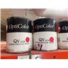 Image 2 : Opti-Color 1 quart approx. 25 cans assorted color paint