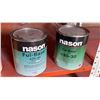 Image 3 : 4 - 1 gallon cans of Nason paint assorted