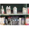 Image 3 : Wooden shelf with contents (Tools, spray paint, large cut off wheels, Hoses and misc)