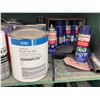 Image 5 : Wooden shelf with contents (Tools, spray paint, large cut off wheels, Hoses and misc)