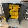 Image 2 : 1 x Metal Cabinet 48" x 24" x 47" w/approx. 38 yellow stackable bins