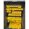 Image 4 : 1 x Metal Cabinet 48" x 24" x 47" w/approx. 38 yellow stackable bins