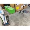 Image 2 : wooden folding table 56.5" (Only table contents not included)