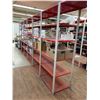 Image 1 : Approx 18' feet metal shelving (DOES NOT INCLUDE CONTENTS)