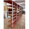 Image 1 : Approx 18' feet metal shelving (DOES NOT INCLUDE CONTENTS)
