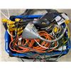 Image 2 : Group of Misc Cords - Extension Cables, Cords, Jumper Cable, Battery Charger, Etc.
