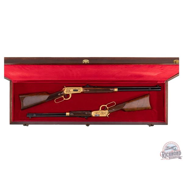 NICE Winchester Matched Set of One Thousand 94 & 9422M Deluxe Lever Action Rifles in Original Boxes