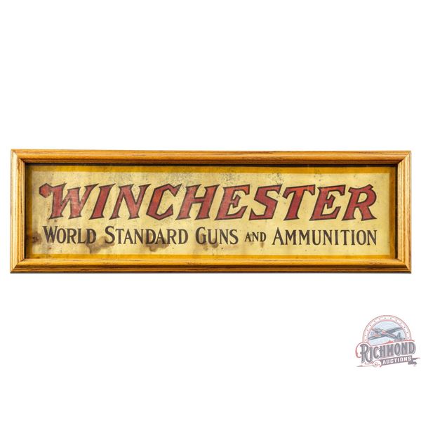 Winchester World Standard Guns & Ammunition Canvas Banner Sign
