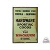 Image 1 : The Winchester Store Hardware & Sporting Goods SS Tin Sign - Portola Hardware Store, Portola, CA